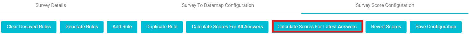 image highlighting Calculate scores for latest answers button